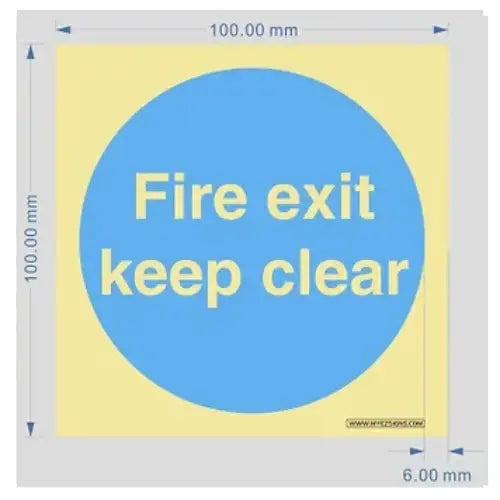 Emergency Exit Straight Ahead Through Door Firemaster247