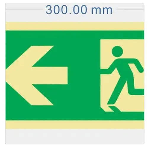 Emergency Exit Up To The Left Sign Firemaster247