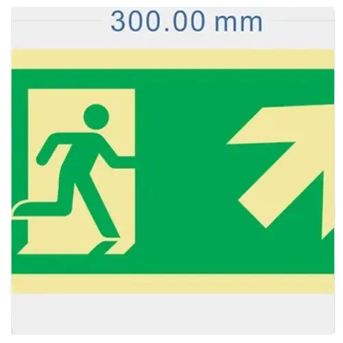 Emergency Exit Up To The Right Sign Firemaster247